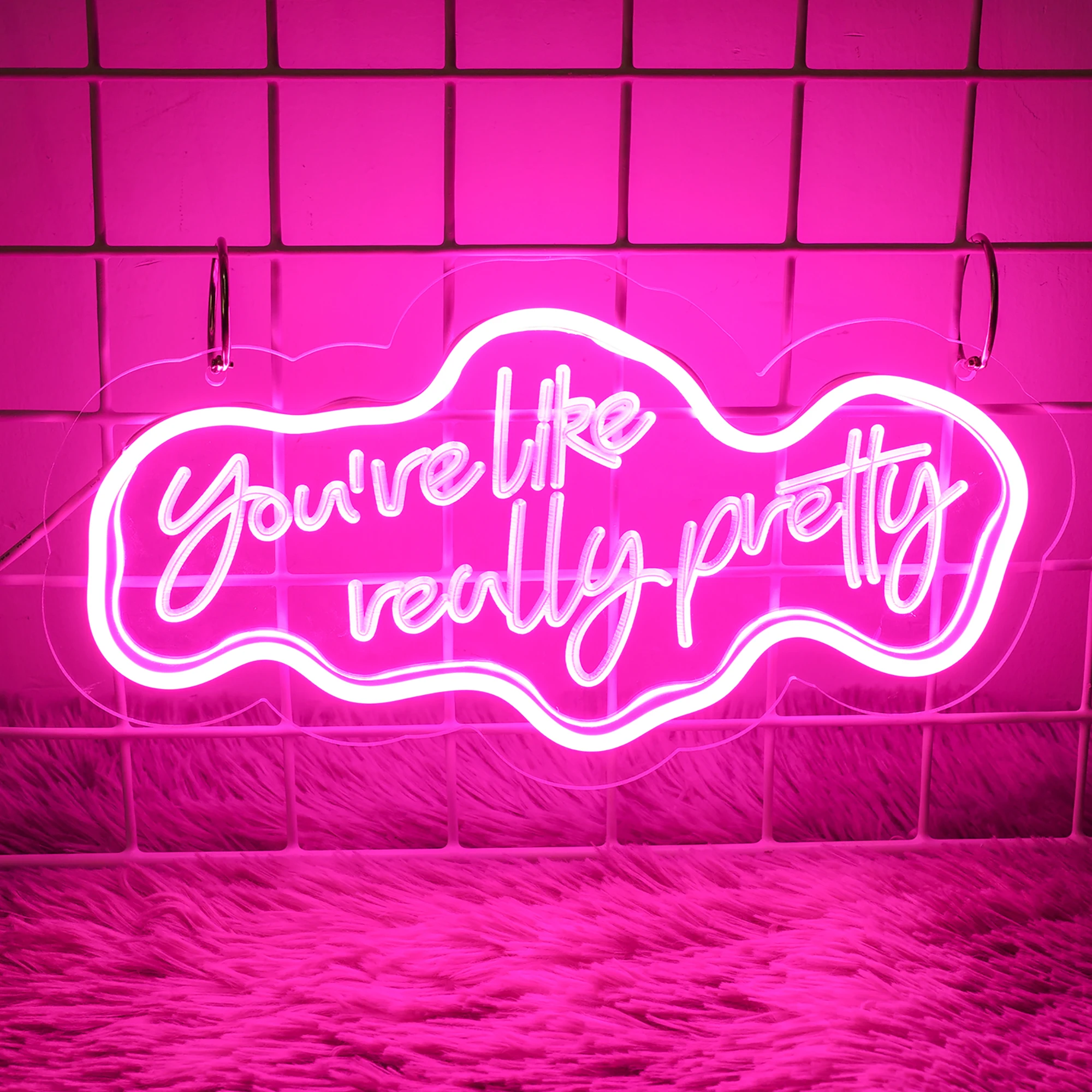 

You‘re Like Really Pretty Custom Neon Sign Wall Decoration Neon Sign Wedding Birthday Gift Party Neon Sign Bedroom Wall Decor