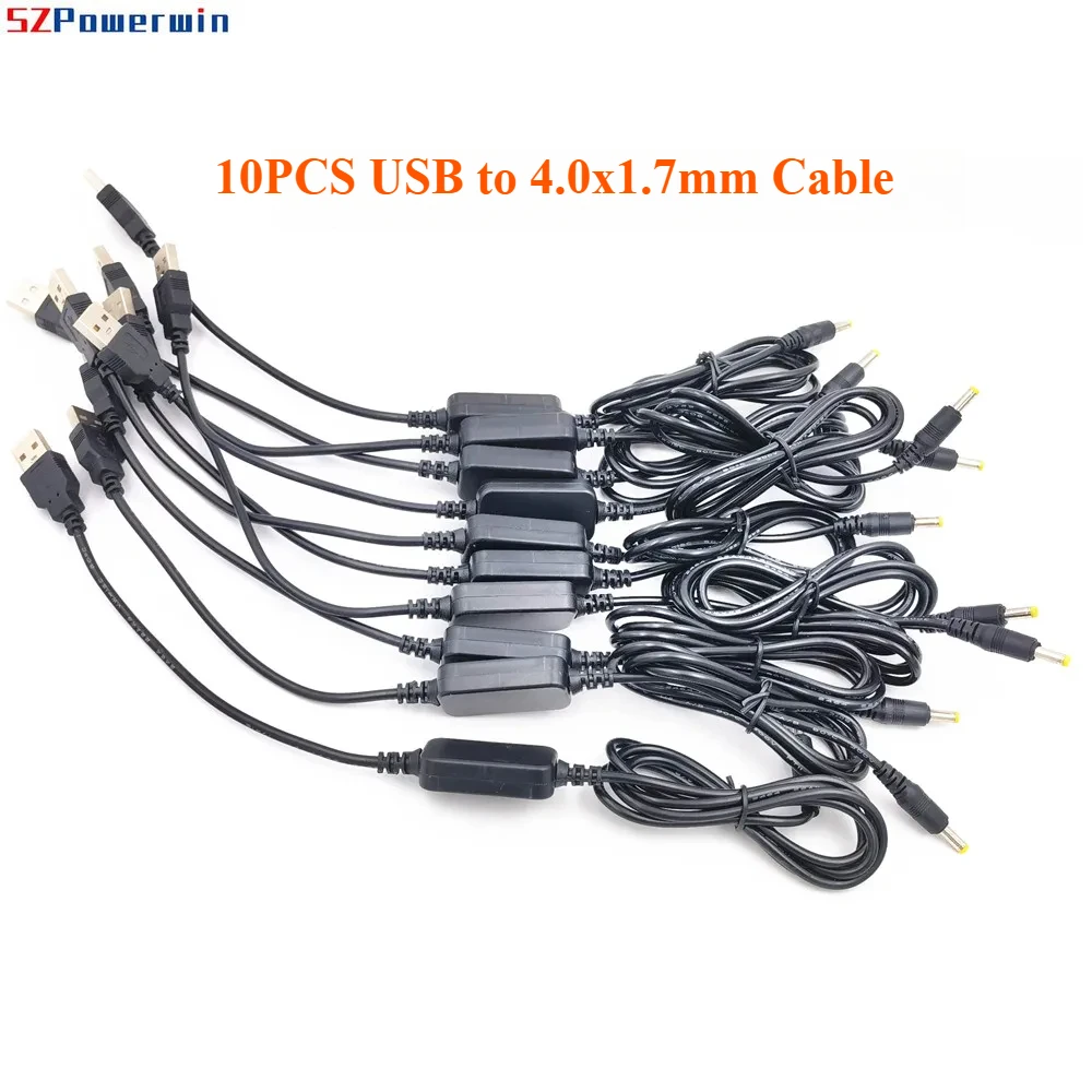 10PCS 5V 2A USB Cable to 4.0*1.7mm for DC Coupler DCC6 DCC8 DCC9 DCC11 DCC12 DCC15 CPW126 CPW235 EP-5A EP-5B EP5G EP5F D-DC128