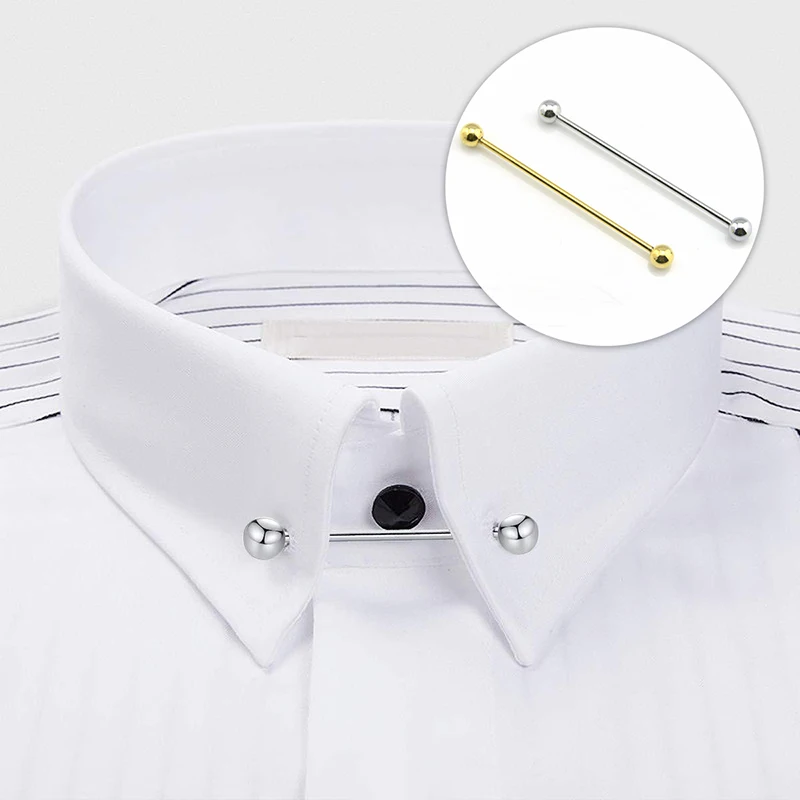 New Metal Neck Tie Collar Bar Pin Clip Ties Lapel Pins And Brooches Gifts For Men Brooch Jewelry Luxury