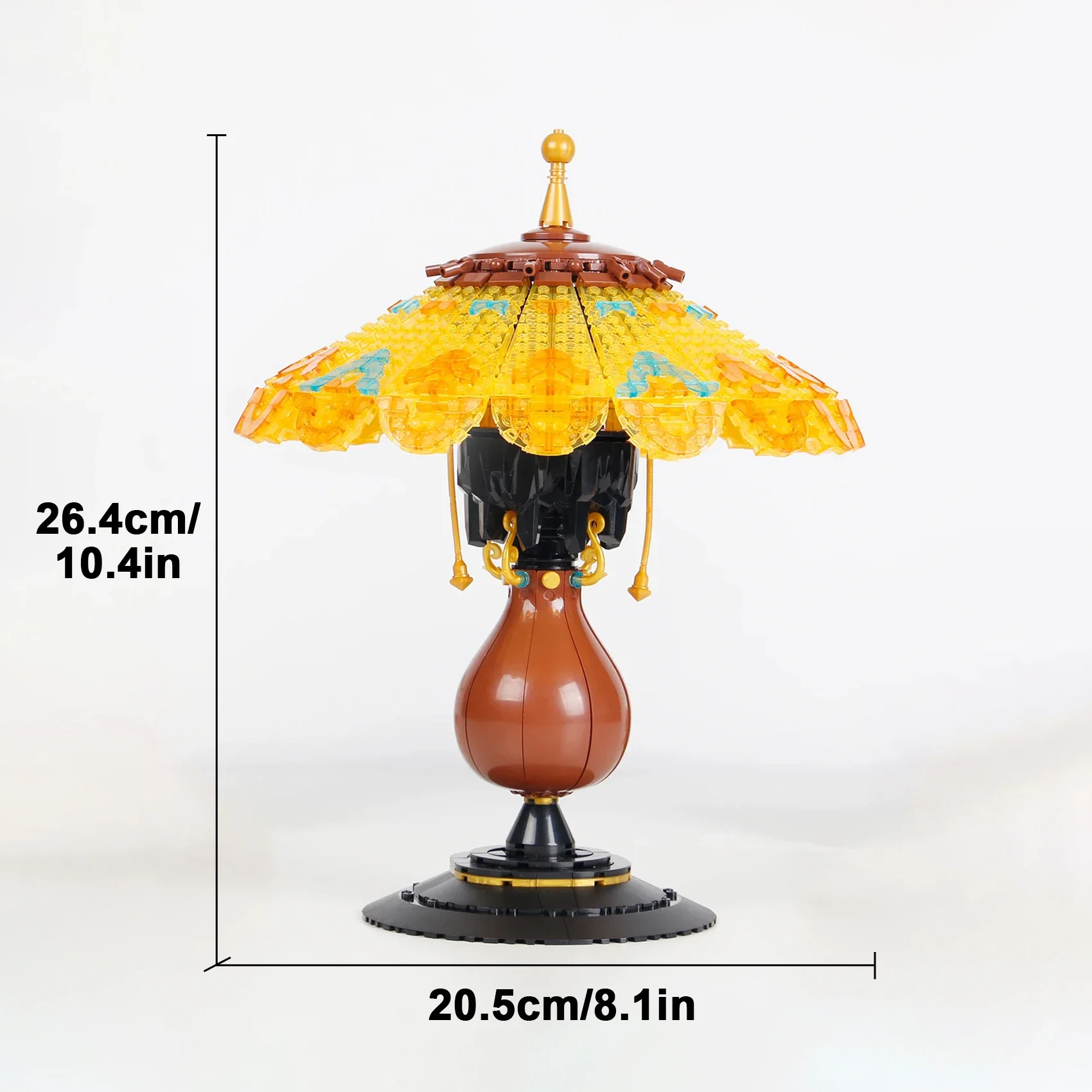 804PC Retro Tafellamp Bouwstenen Speelgoed Creatieve Ideeën Bureaulamp Licht Model Bakstenen Kinderen Speelgoed Volwassen Meisje Gift Woondecoratie