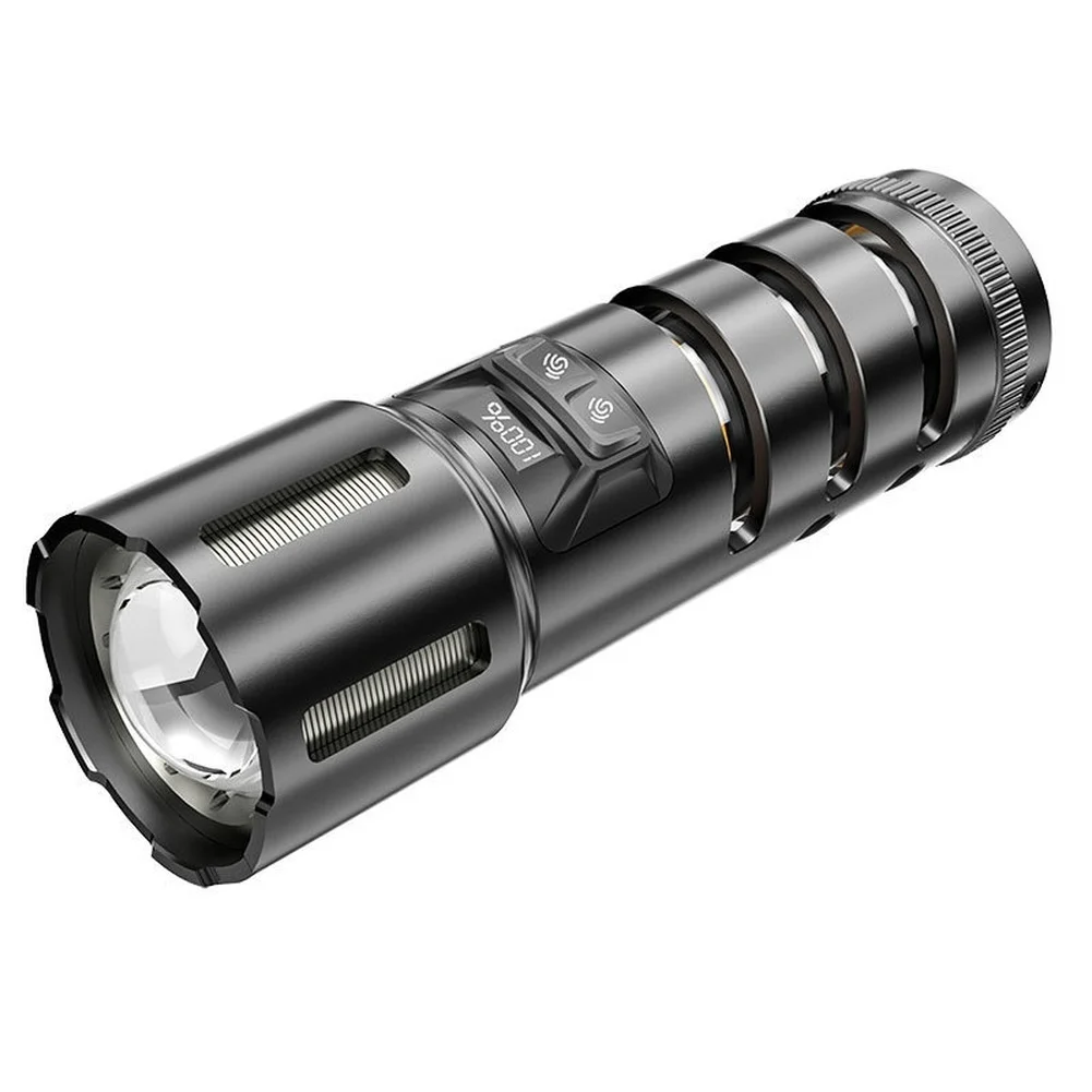 

Versatile Camping Torch Camping Digital Display Lamp USB Work Light USB Rechargeable Waterproof Design Camping