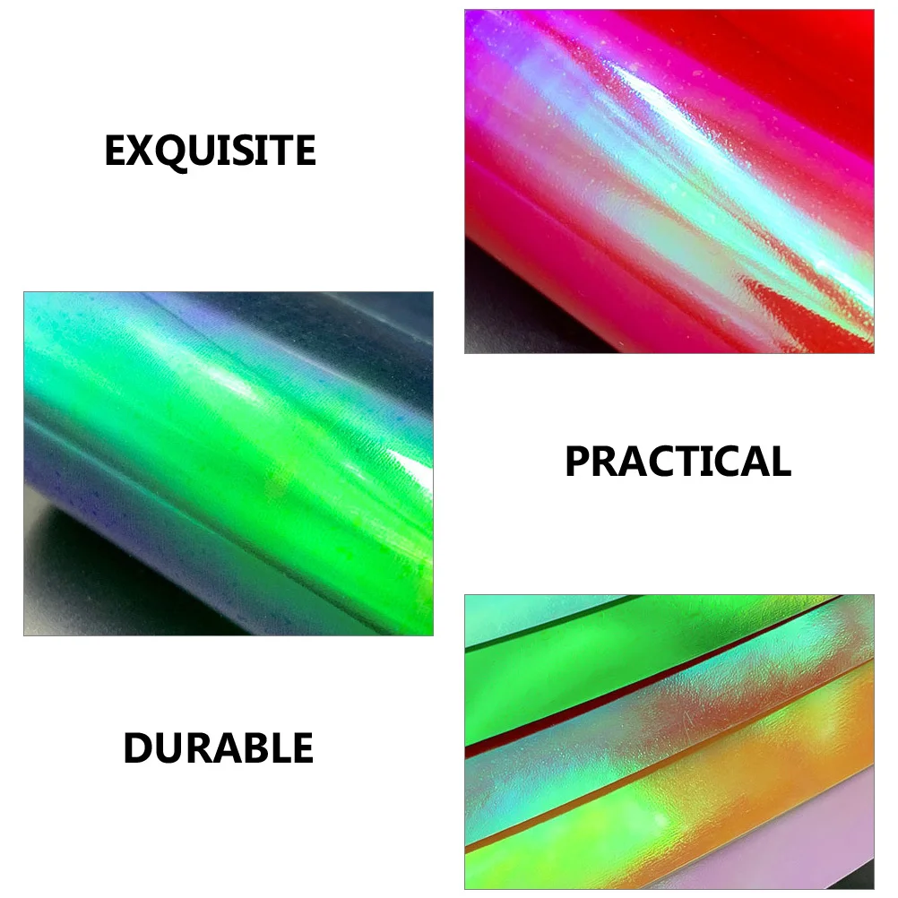 

5 Rolls Adhesive Vinyl Film Permanent Vinyl Transfer Film for DIY T Shirts Cups Hoodies Sweatshirts Transfer Tape Roll