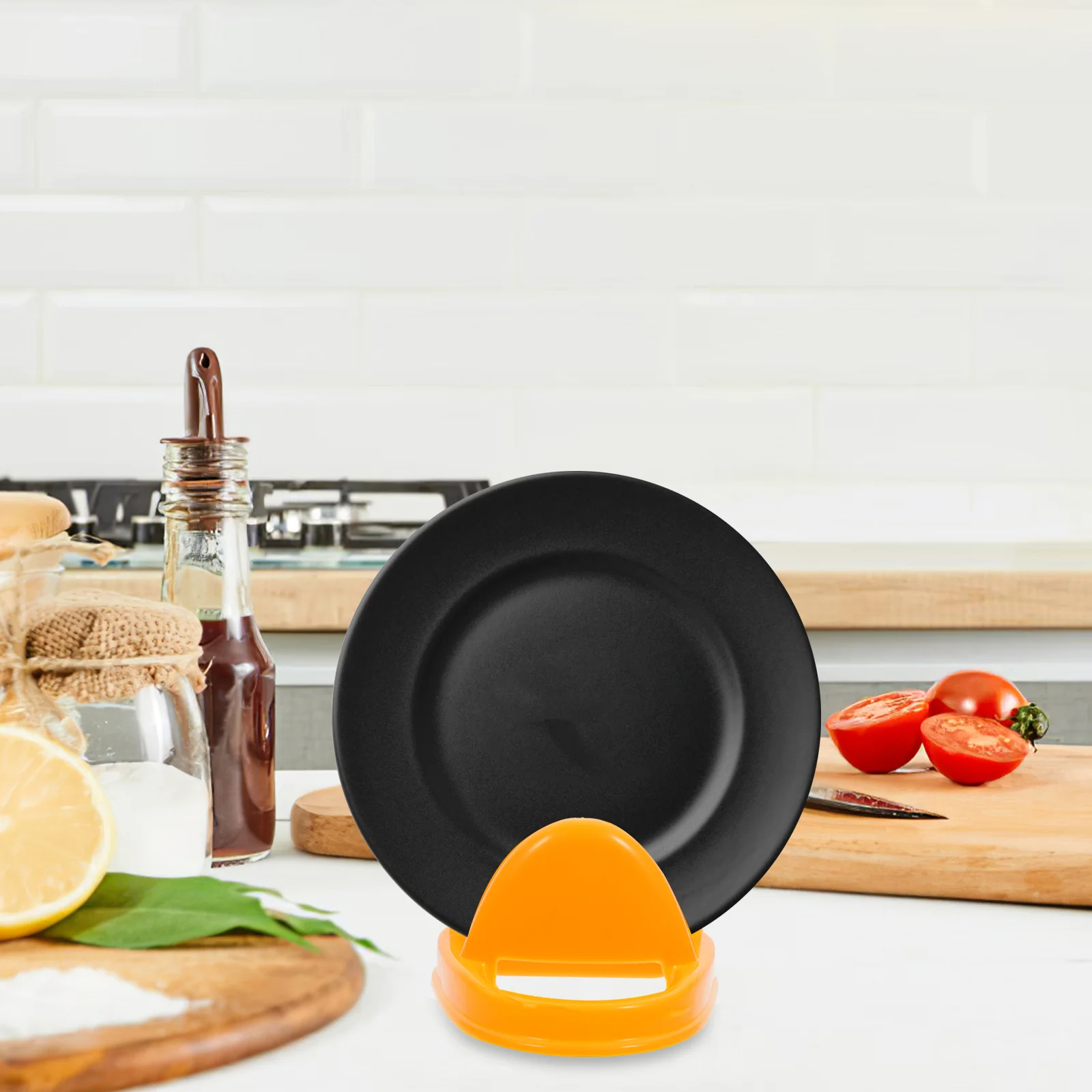 2 Pcs Lid Rack Pot Cover Soup Ladle Bracket Kitchen Cutlery Organizer Shelving Brackets