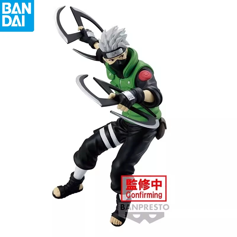 Bandai NarAAShippuden Hatake Kakashi NARUTOP99 Anime Action Figure Toy, Modèle BANPRESTO NarAAPVC, Cadeau de Noël, En Stock