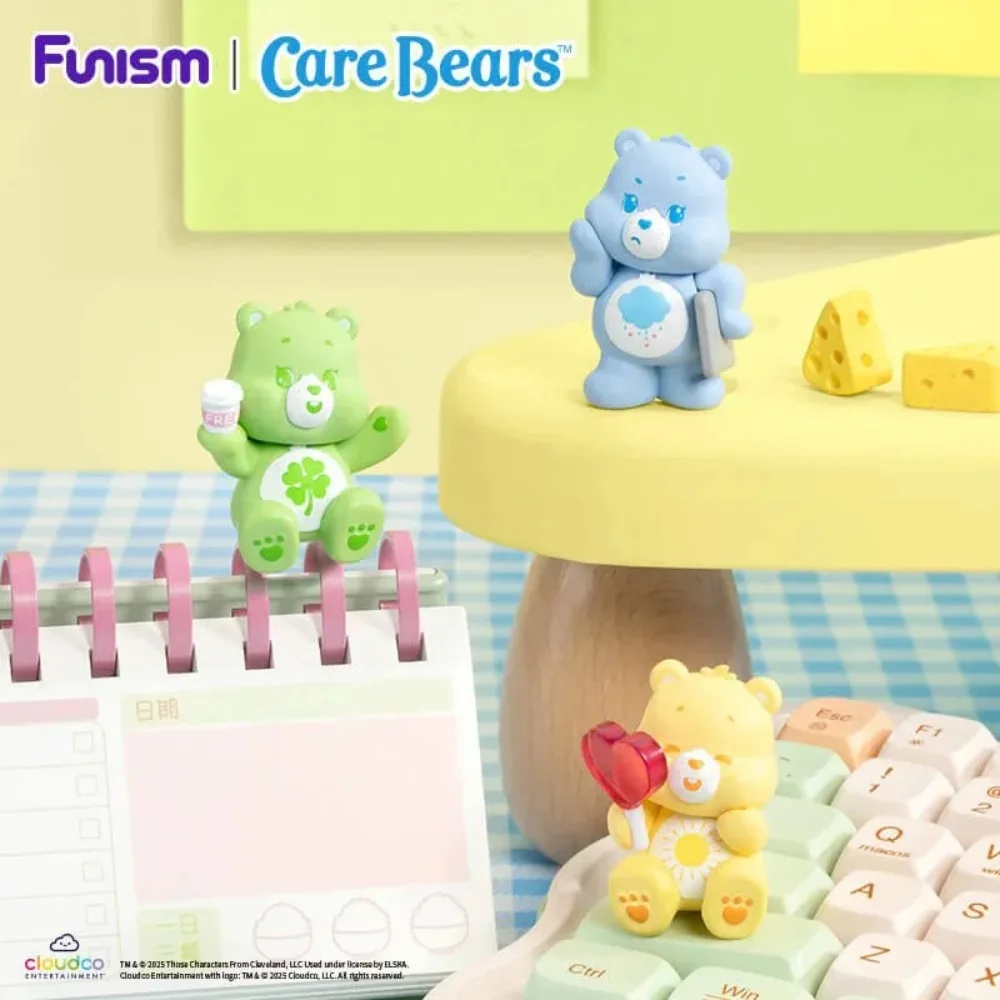 FUNISM Care Bears Little Things Series Cubby Face Blind Box Action Figure Leuk cadeau voor kinderen Verjaardagsfeestje Series Blind Box