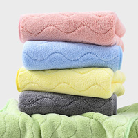 Light Ultra-fine Microfiber S Texture Thicken Towl A ClassCoral Fleece Face Towel Soft Absorbing Household Handtowl Supplies