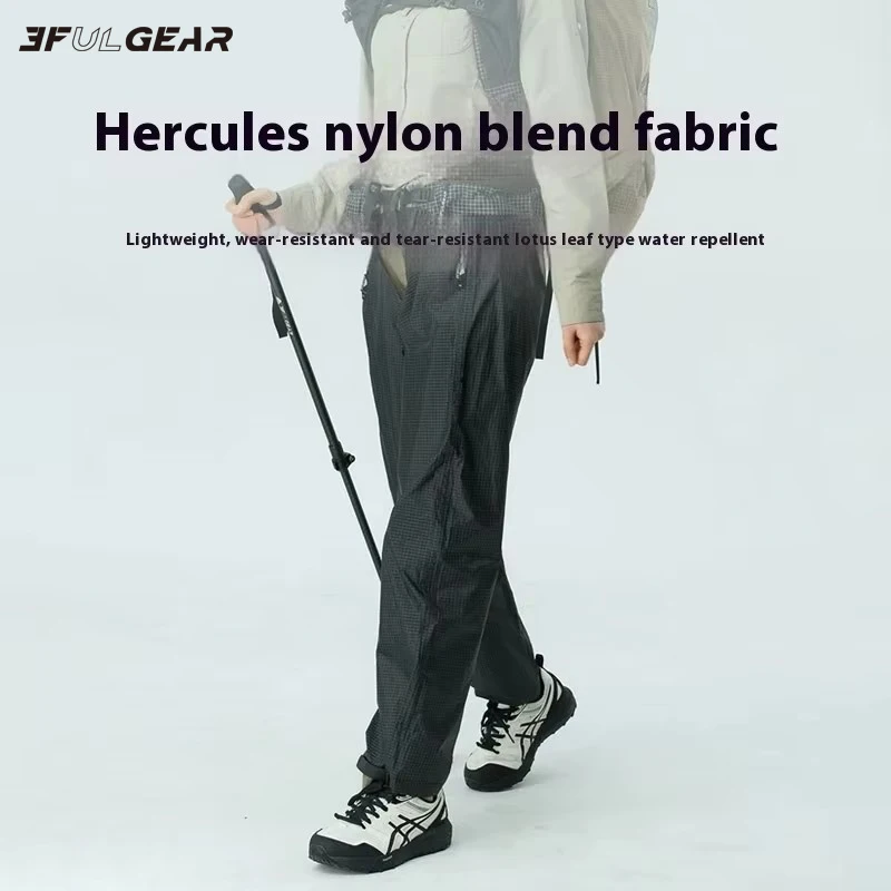 3F UL GEAR Hiking Rain Pants Dyneema Leg Waterproof Cover Ultralight Portable Outdoor Trekking Camping Rainproof Pants Climbing