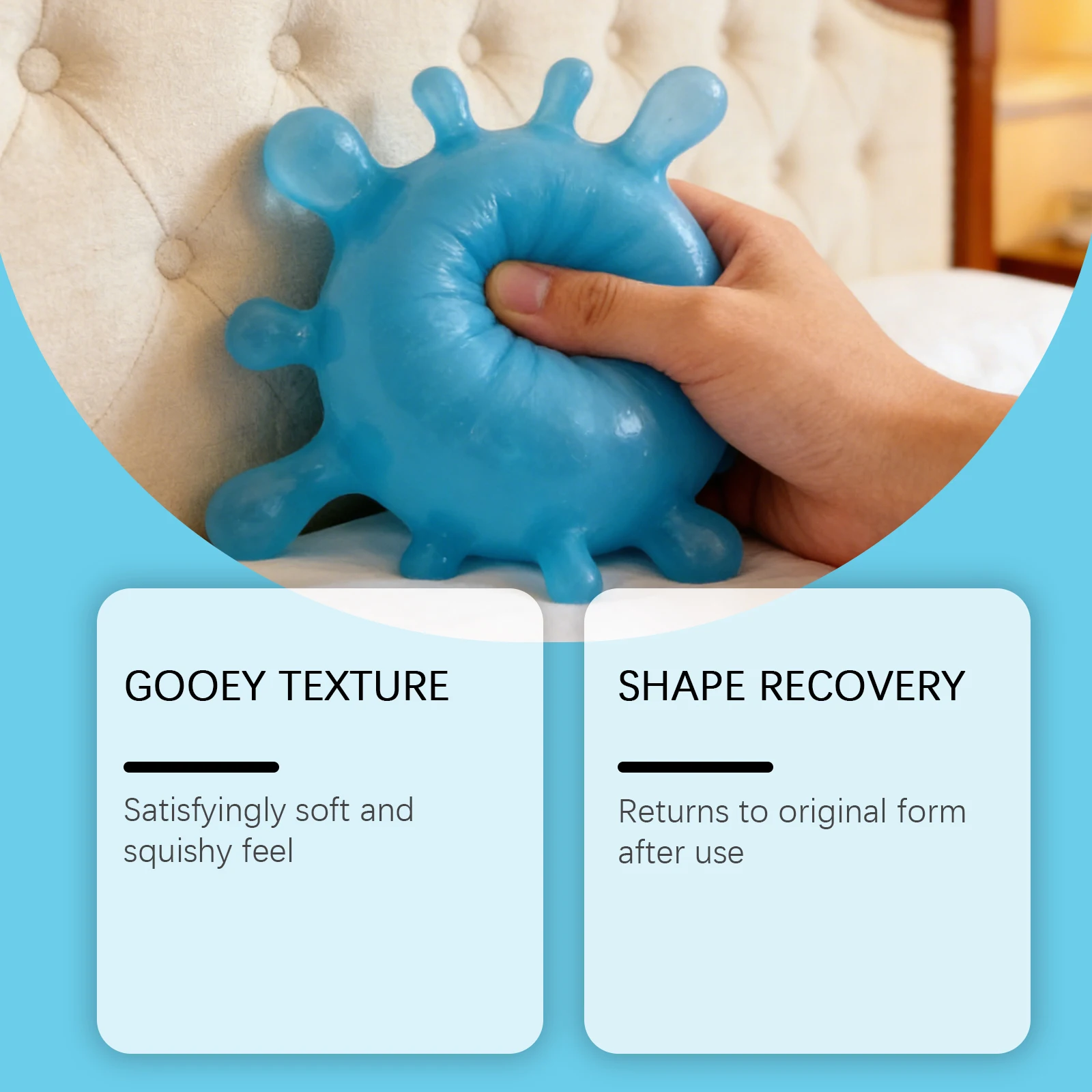 Splash Shaped Pinching Ball Slow Rebound Pressure Relief Ball Maltose Decompression Toy Squeeze Balls Blind Box Party Gif Toys image 5