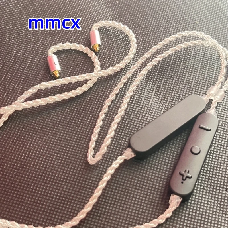 XSL 5.0 Silver Plated Bluetooth Upgrade Cable aptx HD Bluetooth Cable mmcx se535 0.78PIN/QDC KZ Earphone Bluetooth Cable
