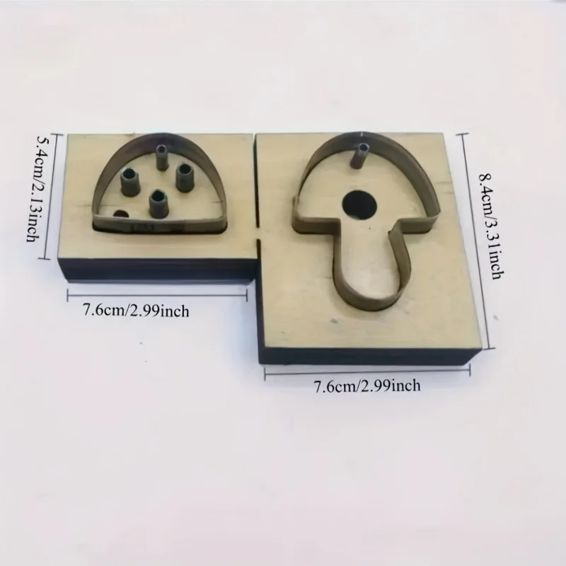 Handmade leather knife mold DIY handmade knife mold laser knife mold customized small mushroom pendant knife mold c90