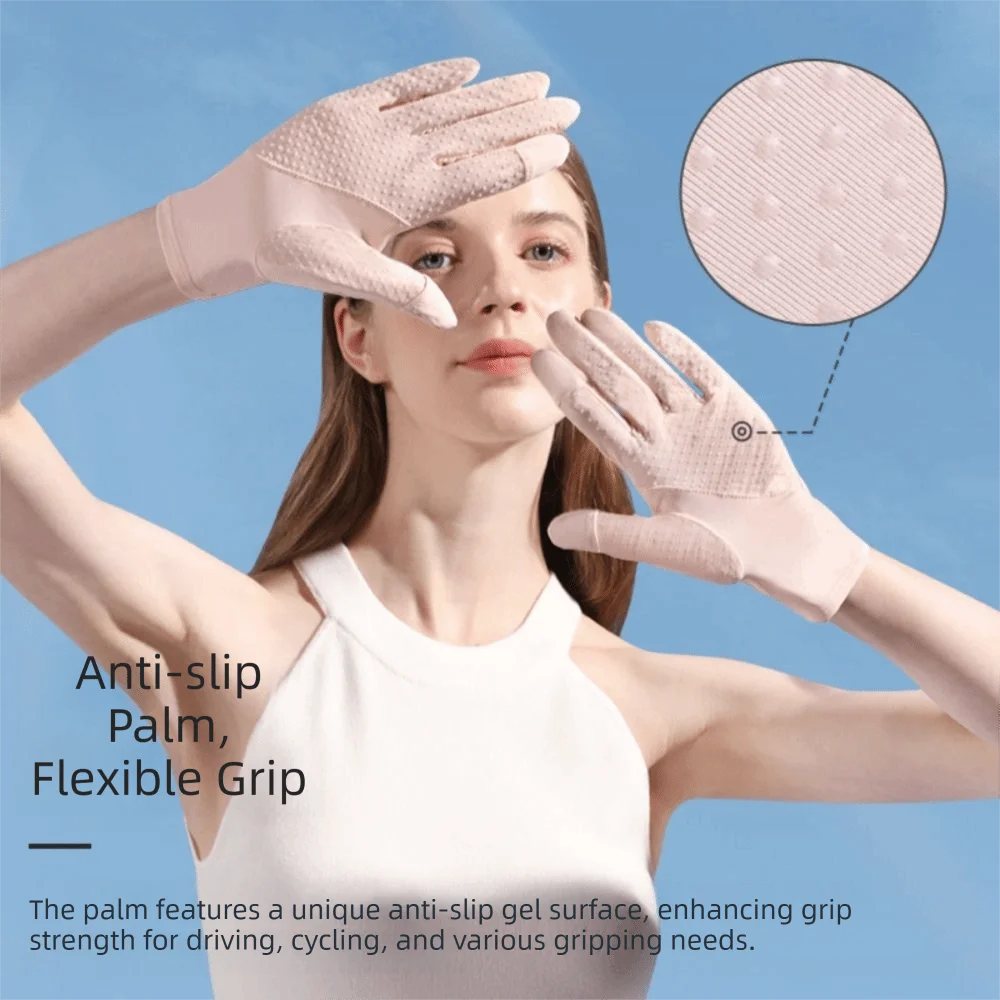 2PCS UPF 50+ Driving Gloves Sun Protection Breathable Sun Gloves Cooling Lightweight & Thin UV Protection Gloves Outdoor
