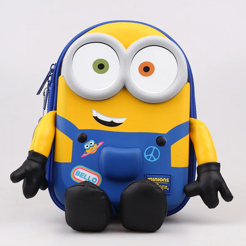 Vendita calda Genuino Australian Smiggle Zaino Minions Serie Bambini Cancelleria Studente Duricrust Astuccio Grande Zaino Regalo