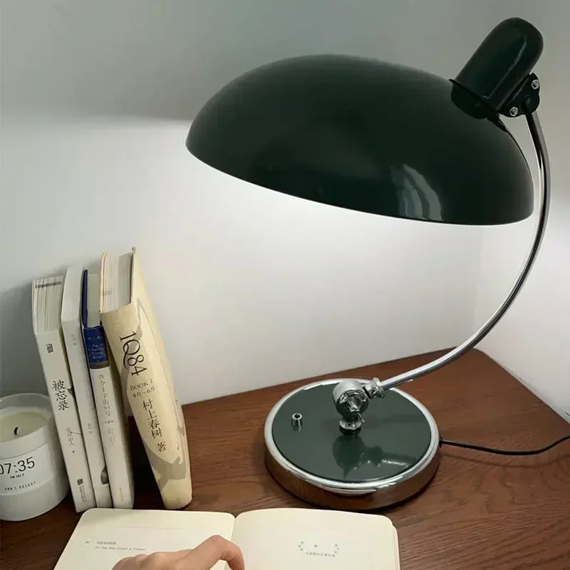 

Minimalist Vintage Office Study Reading Lamp Danish Designer LED Desk Lamps Living Room Bedroom Bedside Decor Small Night Light