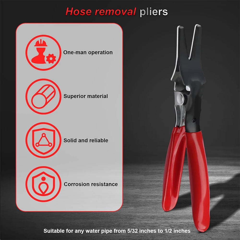 Oil Hose Pipe Buckle Removal Tool,Auto Fuel Vacuum Line Tube Hose Remover Pliers,Separator Pliers Pipe Repairing Tool VT01166