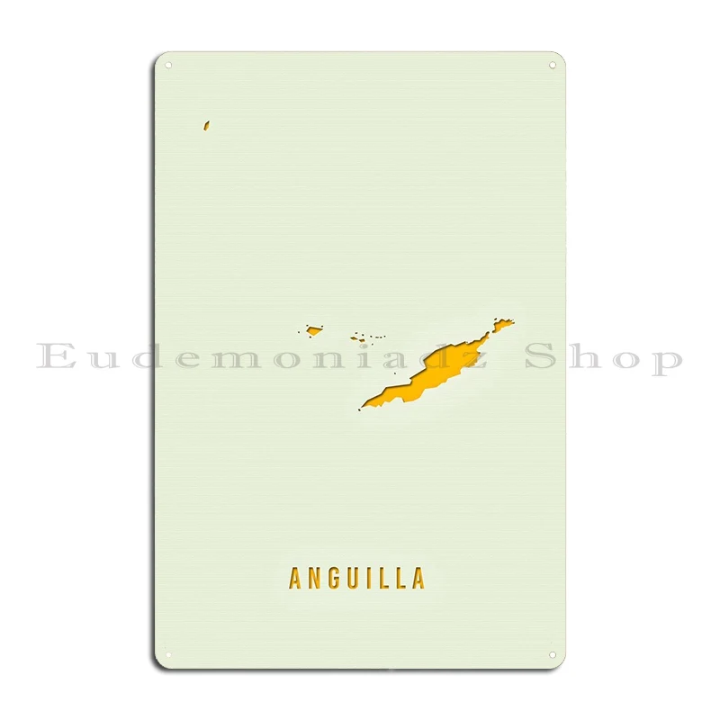 Anguilla Metal Plaque Poster Printing Party Custom Designer Classic Tin Sign Poster