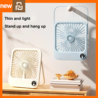 Xiami Youpin Ultra-Thin USB Desktop Fan Portable Rechargeable Mini Fan 5 Speeds Wall Mountable Mijia Desk Fan For Office Outdoor