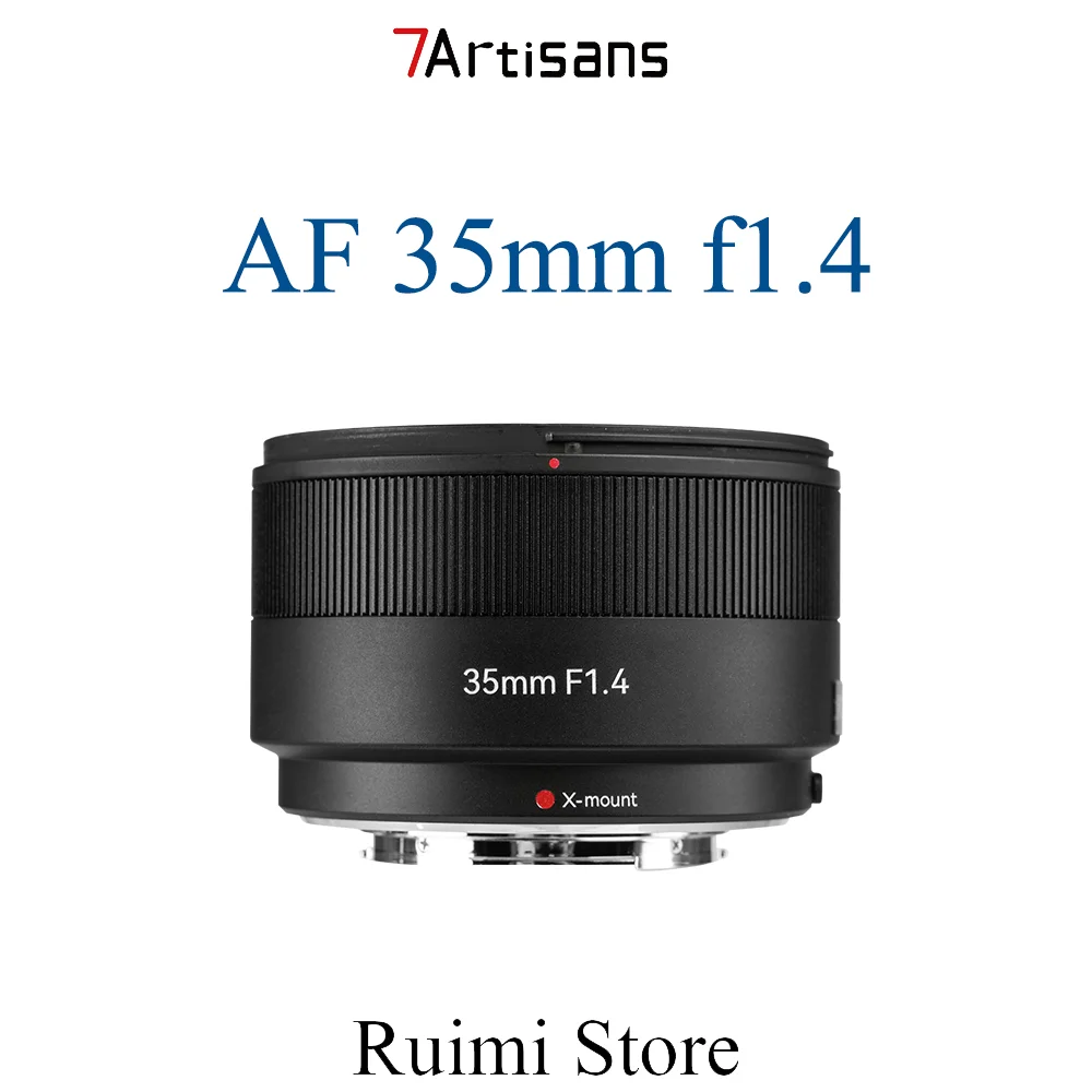 7Artisans 35 мм f1.4 объектив с автофокусом и большой диафрагмой для камер Fuji X-M5 X-T5 X-M50 X100VI для портретной съемки