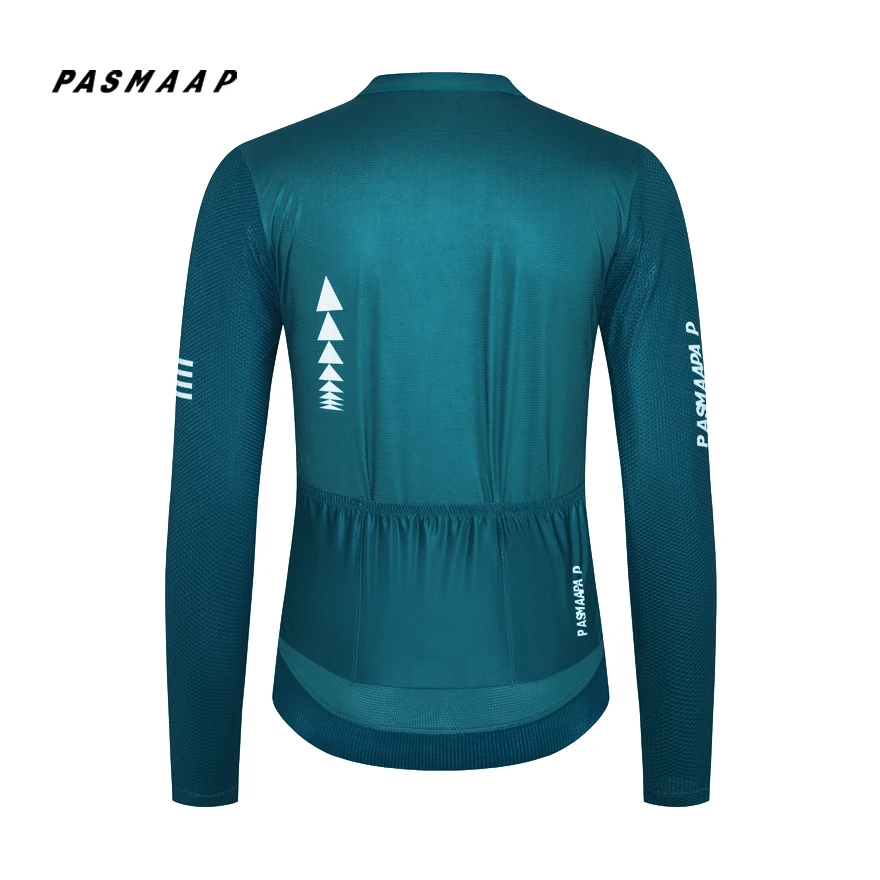 2024 PASMAAP Cycling Jersey Long Sleeve Pro Team Jersey MTB Road Bike Clothing Maillot Ciclismo Hombre Breathable Bicycle Shirts