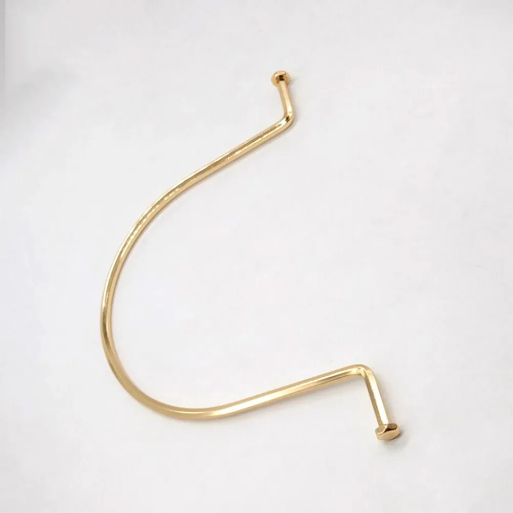 

2Pcs U Shape Handbag Handles Durable Simple Design Replacement Straps for DIY Craft Projects Handbag Handle Repair