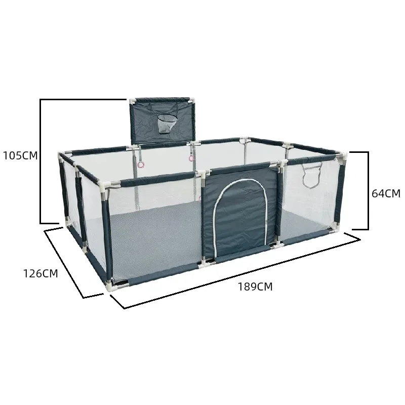 IMBABY روضة أطفال داخلية ملعب أطفال كبير روضة أطفال آمنة واقية حاجز سياج لعبة مقاومة للماء روضة ألعاب