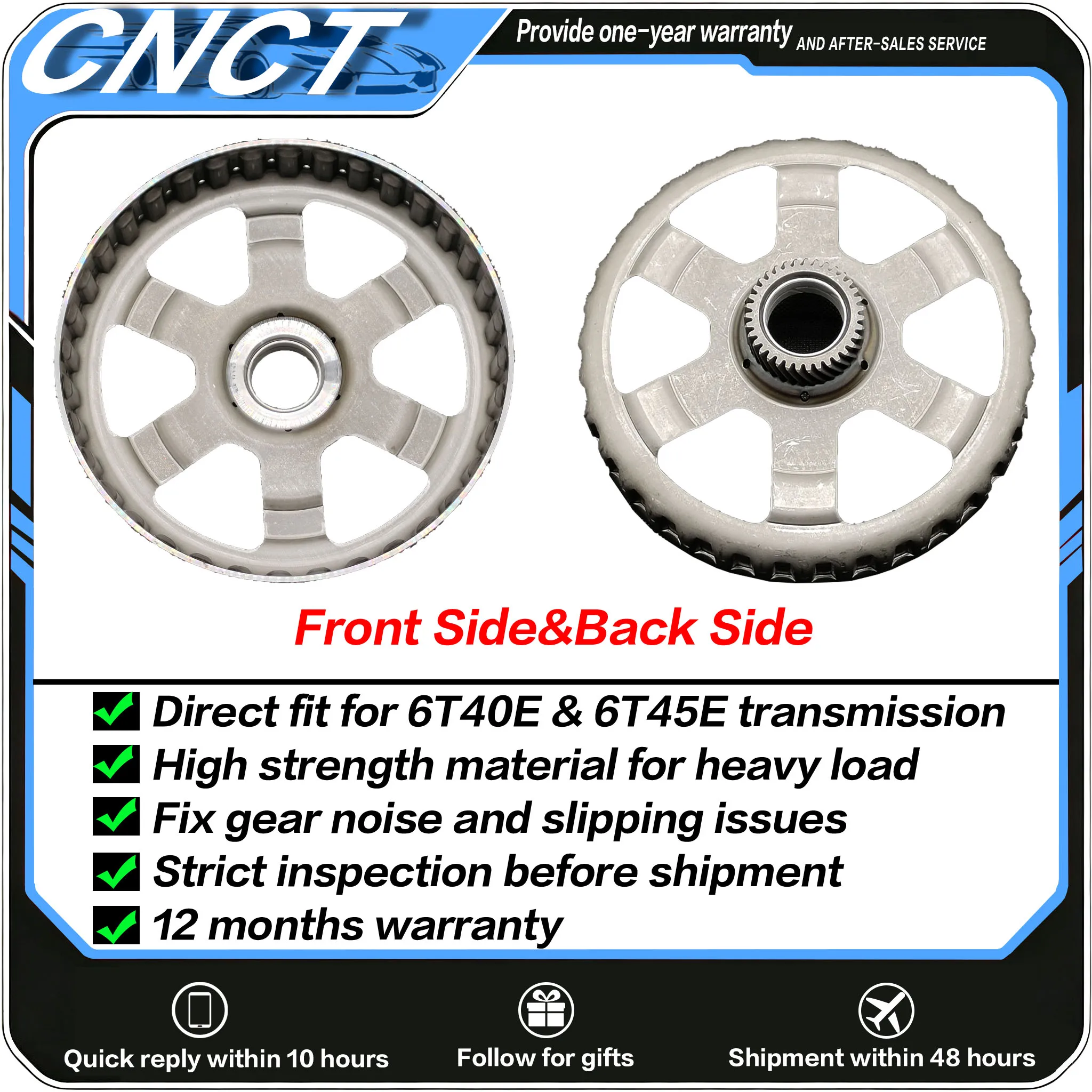 6T40E 6T45E Transmission Sun Gear, Automatic Gearbox Sun Gear for Chevrolet Buick