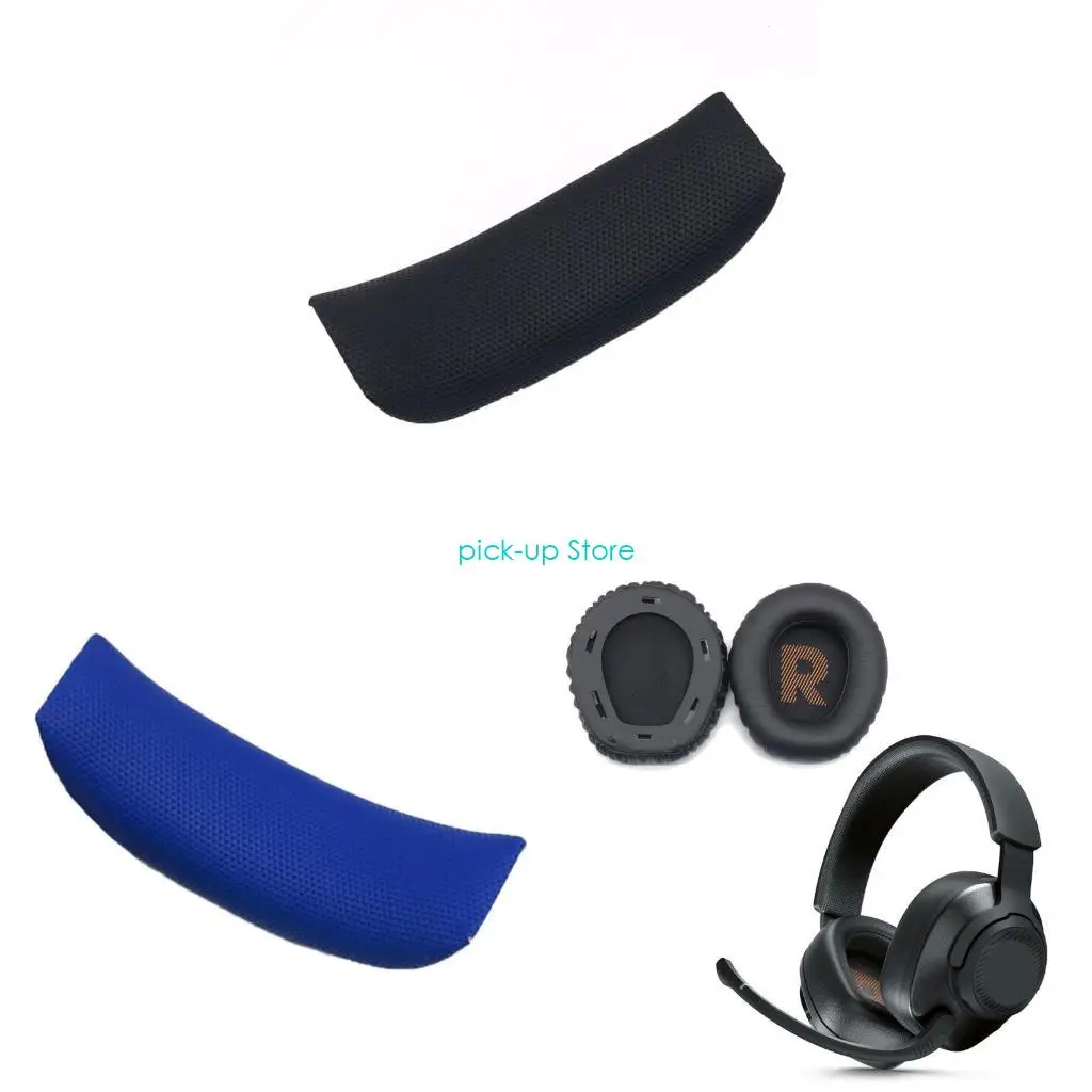 

Q5WA Protein Leather Earpads Headband Replacement for 350 360 Gaming Headsets, Ear Cushions with Noise Isolation Foam