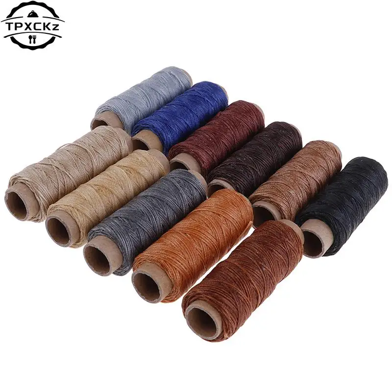 50 M/Roll Gewaxt Naaigaren Voor Leren Schoen Hand Naaien Ambachten Tool Hand Stiksels Voor Diy Lederen Naaien draad