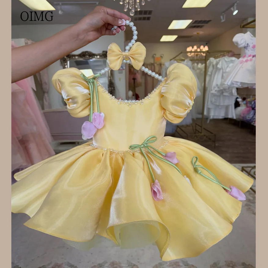 oimg-yellow-bow-back-tulip-a-line-flower-girl-dresses-beaded-o-neck-wedding-party-dress-knee-length-birthday-dress-customized