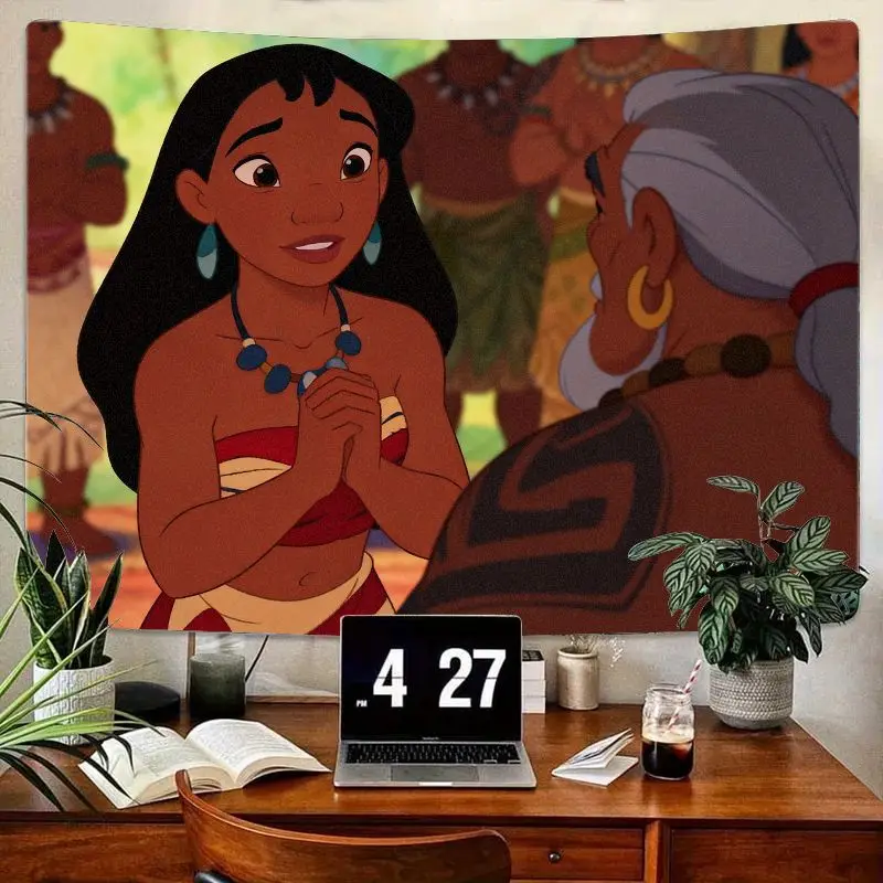 

1PC Atlantis The Lost Empire Kida & King Tapestry Modern Wall Art Aesthetic Bedroom Living Room Decor Gift for Disney Fans