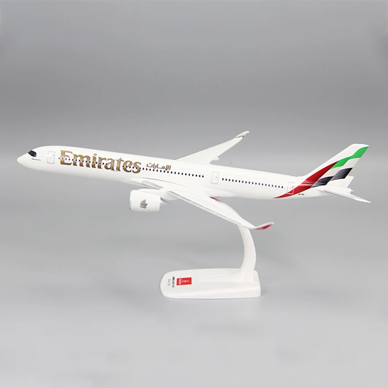 2025 جديد 1/200 مقياس A350-900 الإمارات العربية المتحدة طيران تجميع طائرات نموذج طائرة لعبة جمع العرض مع قاعدة