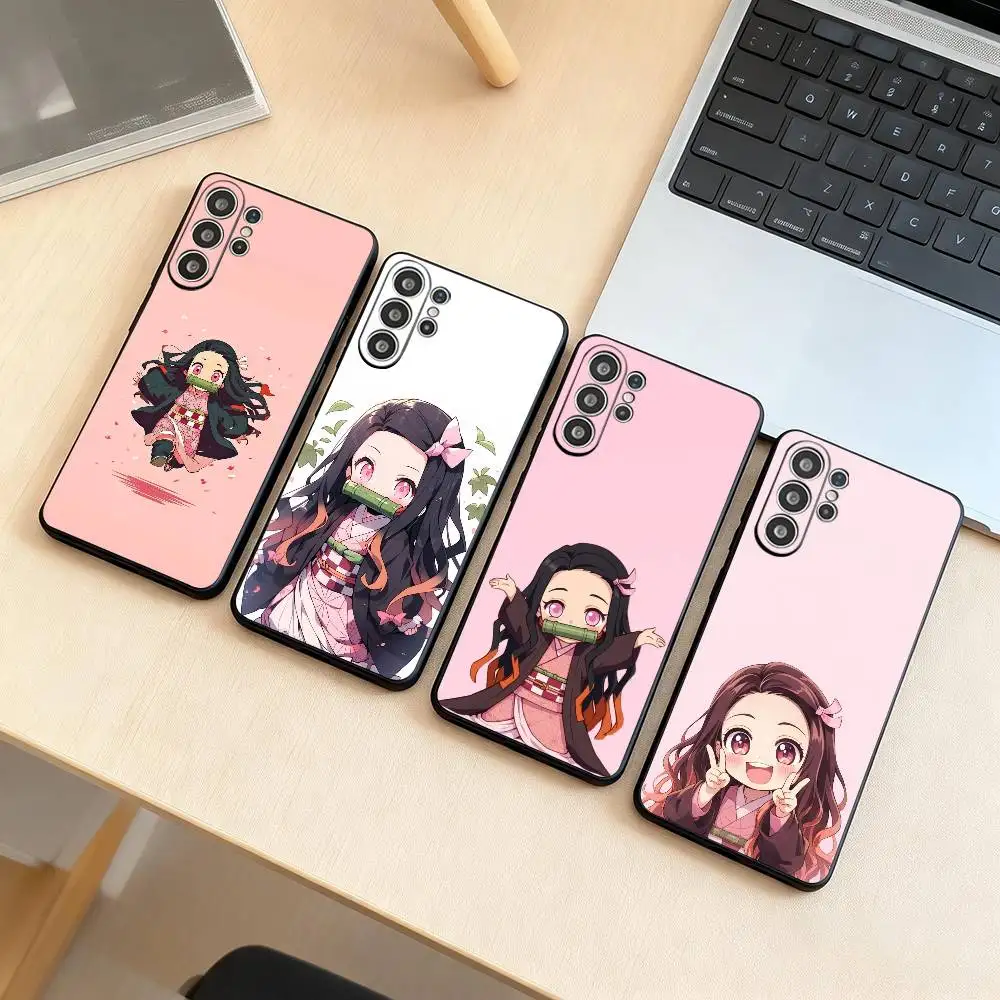 Nezuko K-Kamado Demon Slayer  Phone Case For Samsung S25,S24,S21,S22,S23,S30,Ultra,S20,Plus,Fe,Soft Silicone Black Cover Gift