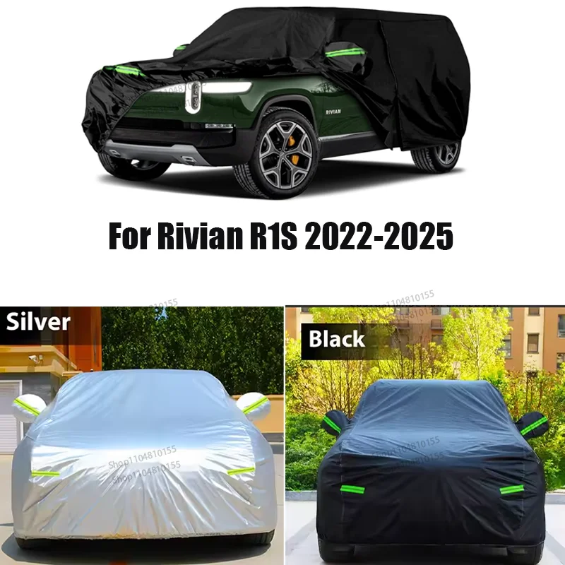 

Waterproof Car Covers Custom Fit for Rivian R1S 2022-2025 All Weather Snow Rain Dust Hail Protection