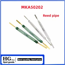 5 pz/lotto MKA50202 Reed tube 5*50MM normalmente aperto tipo ad alta potenza ad alta corrente 5A 250W sensore interruttore di controllo magnetico MKA50202