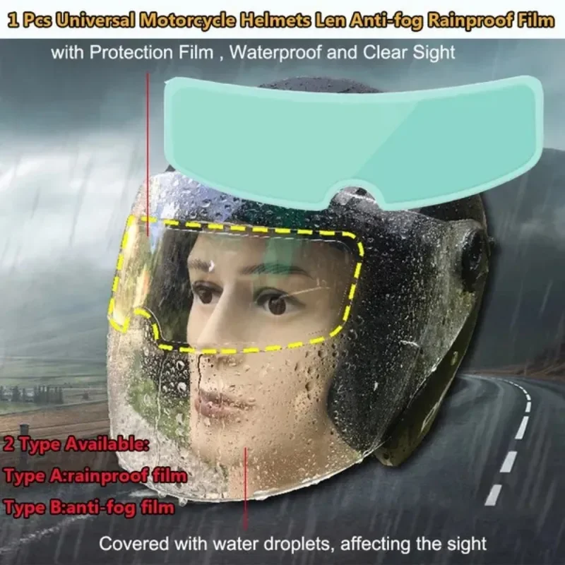 

1 шт. универсальные мотоциклетные шлемы Len противотуманная непромокаемая пленка защитная пленка для линз шлема (не включая шлем)
