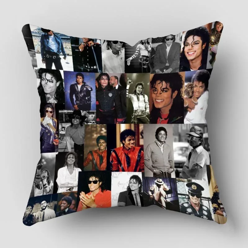 New Arrival Michael Jackson Singer poszewka na poduszkę wysokiej jakości satyna tkanina poszewka dekoracyjna poszewka na poduszkę ślub dekoracyjne