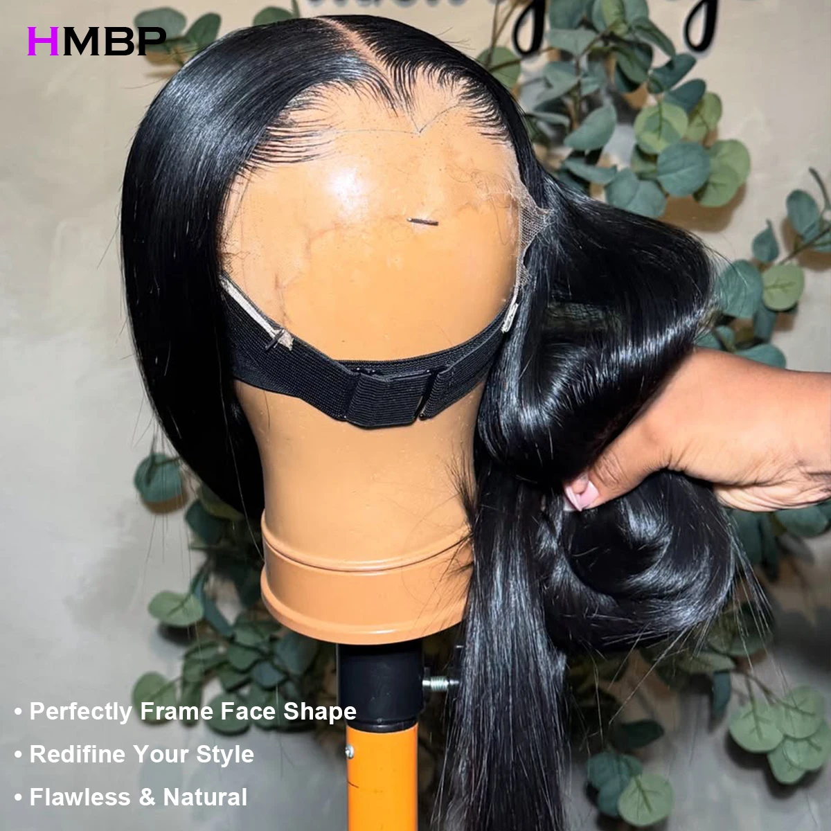 450 Density 13x6 Hd M Shaped Lagos Hairline Lace Frontal Wig Human Hair Sliky Bone Straight Vietnamese Tiny Knots Human Hair Wig