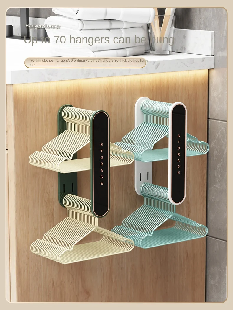 Practical and Expandable Clothes Hanger Storage Rack for Neatly Organizing Your Closet