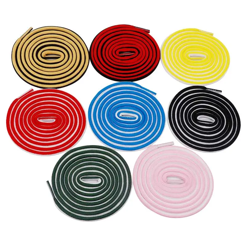 8 Colors Casual Hood Jump Drawstring Two-tone Round Shoelaces 5mm Diameter Laces Customization And Personalization Fast Shipping