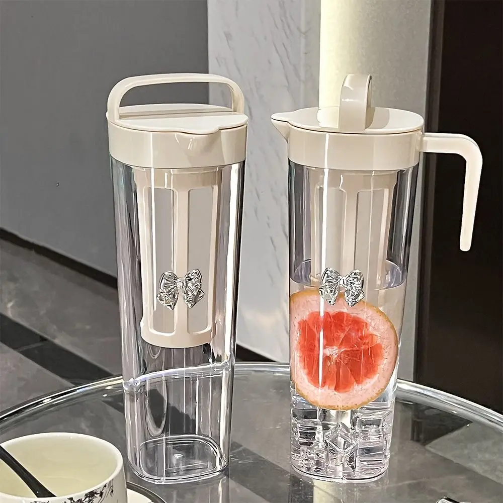 

Water Containers 1.1L Cold Brew Pot High Temperature with Handle Fruit Tea Drink Kettle Seal Practical Ice Drip Cup Household