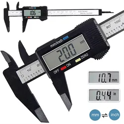 150mm Electronic Digital Caliper Carbon Fiber Dial Vernier Caliper Gauge Micrometer Measuring Tool Digital Ruler