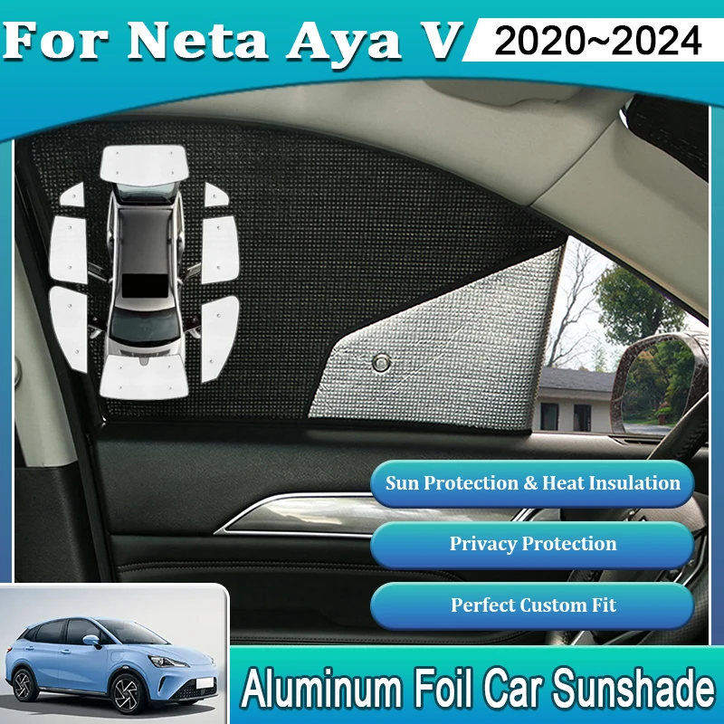 Aluminum Foil Sunshade For Neta Aya V V-II Accessories 2020 2021 2022 2023 2024 Anti-UV Privacy Block Auto Heat Insulation Shade