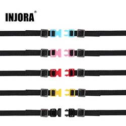 INJORA 5PCS Bilancia Bagagli Corda Portapacchi Cinghie di Legare Per 1:10 RC Crawler Auto Axial SCX10 90046 TRX4 TRX6 Redcat Gen8 VS4-10