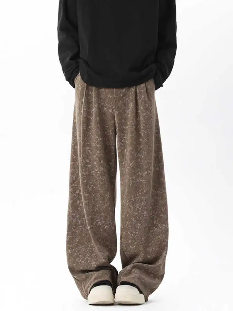 

Women's Brown Y2k Cargo Jeans Harajuku Baggy Denim Trousers Vintage Wide Jeans Long Pants Japanese 2000s Style Oversize Clothes