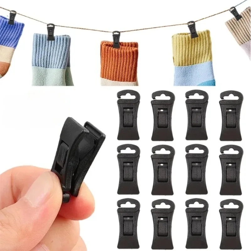 5/10pcs Plastic Socks Clip Portable Powerful Clothes Peg Multifunctional Rack Clothes Hanger Hook Clothes Folder Bed Sheet Clips