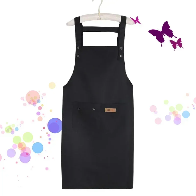 Professional Stylist Apron Pretty Waterproof Hairdressing Coloring Shampoo Haircuts Cloth Wrap Hair Salon Barber Apron A Black