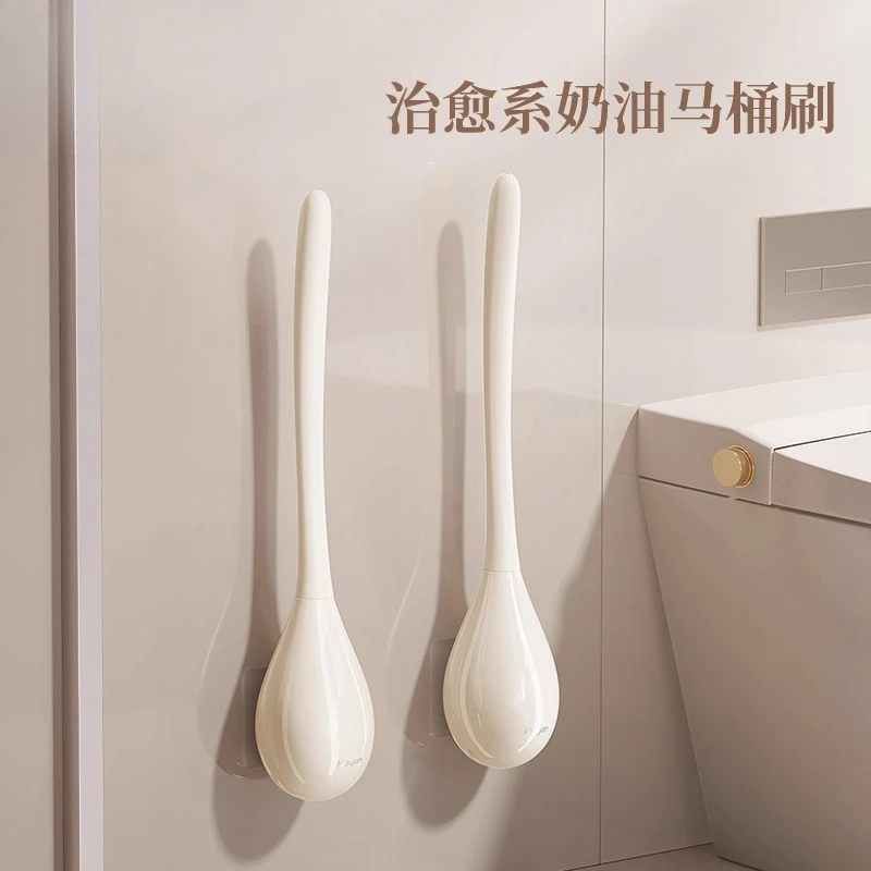 Household wall-mounted toilet brush no dead end bathroom