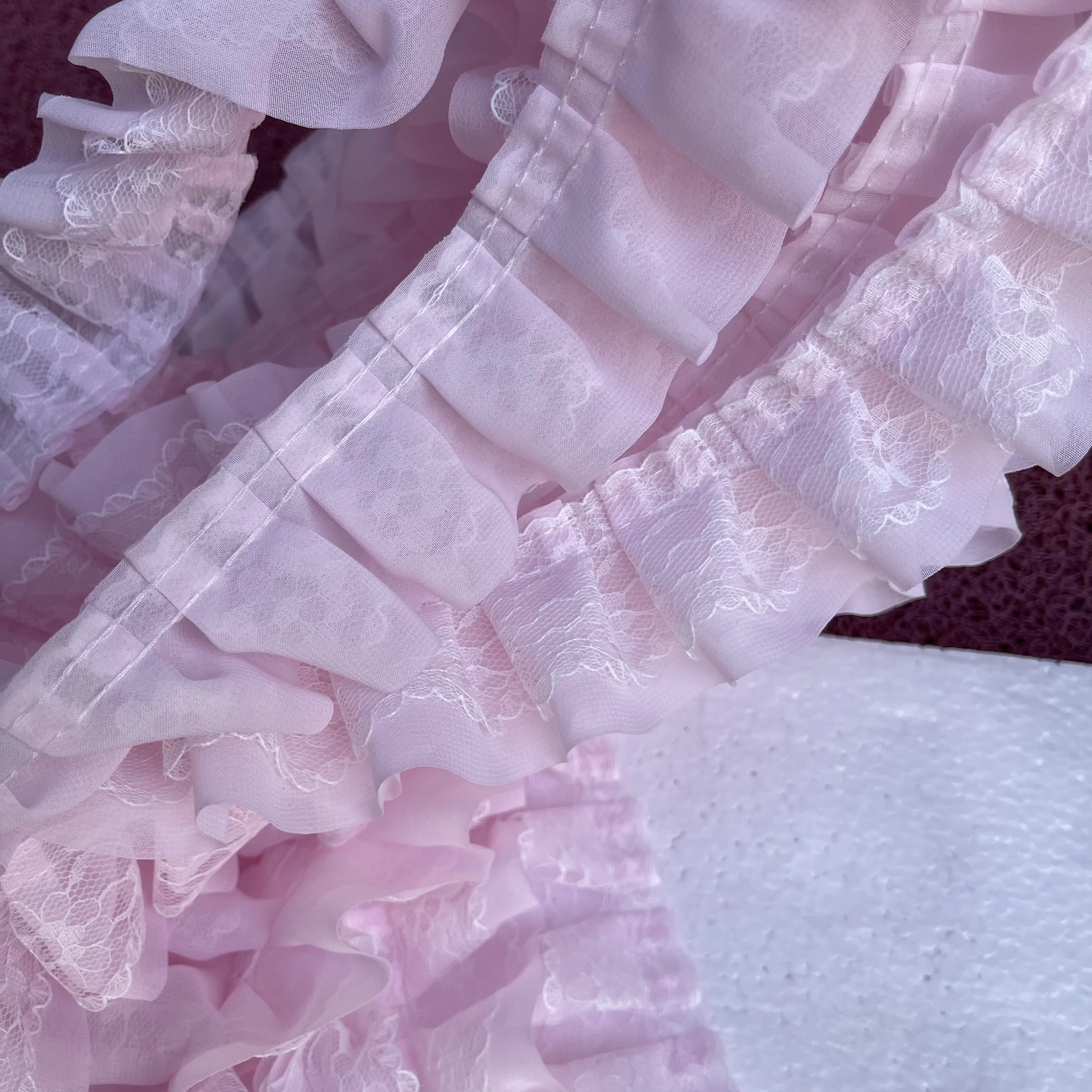 10 Meter/Lot Faltenbündchen-Spitze DIY Spitzenzubehör für Kleidung und Röcke RS24565 – Detail 25