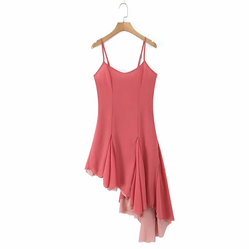 

TRAFZR Luxury Dress Asymmetrica Sleeveless Dresses 2025 Woman Women's Sundress Harajuku Womens Party New Summer Evening Midi Y2k