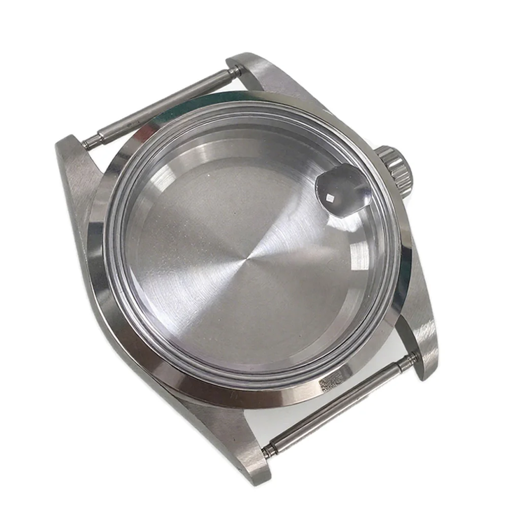 36mm Watch Case for NH35/NH36/4R Movement Solid/ Transparent Back Cover Acrylic Mirror Shell Stainless Steel Case Watch Part