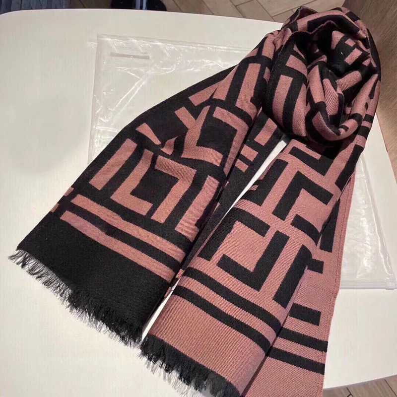 

YAHRSLI Winter Pure Wool Scarf 2022 Alphabet Cashmere Scarf